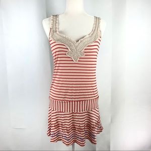 Free People Boho Striped Dress sz L